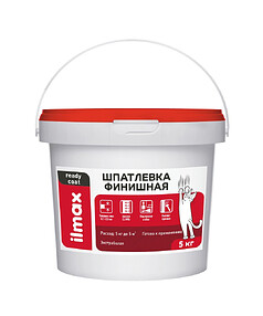 Шпатлевка ILMAX ready белая полимерная 5кг 238x286 в Материке