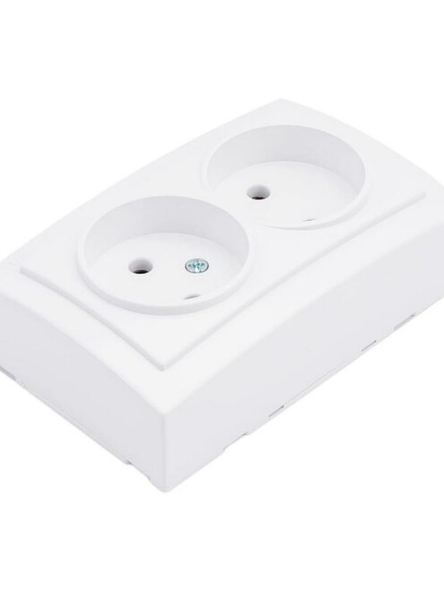 Розетка Nilson THEMIS 26111024 2мест. белый 495x660 Розетка Nilson THEMIS 26111024 2мест. белый 495x660 в Материке