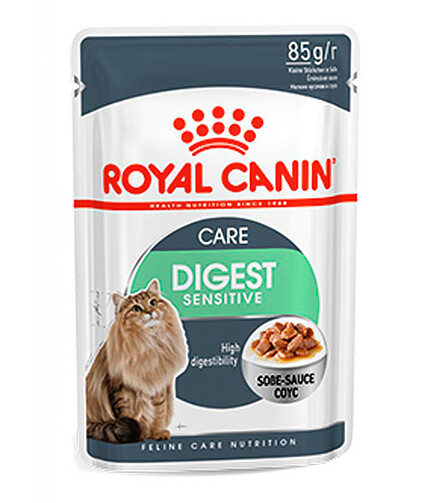 Корм для кошек Royal Canin Digestive Care кусочки в соусе (85г) 438x503 в Материке