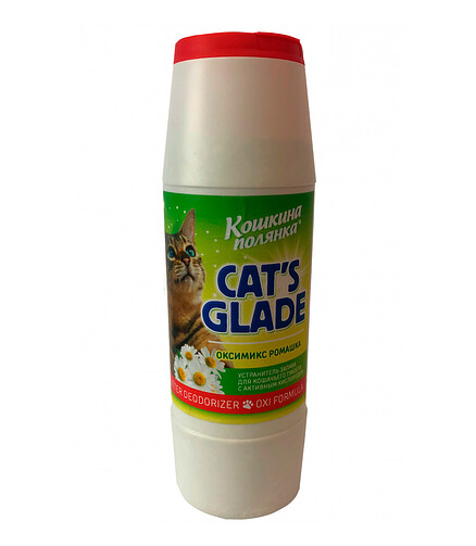 Ликвидатор запаха для кош. туалетов "Cat"s Glade Oxymix" аромат ромашки (0,5л) 438x503 в Материке
