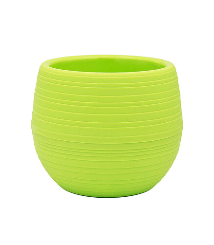 Горшок для цветов пласт. двойной Botanica Bowl (8*6см) зеленый 438x503 в Материке