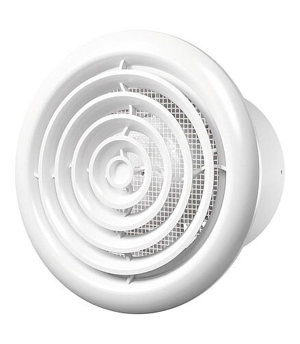 Вентилятор ERA Flow 4S BB d100 438x503 в Материке