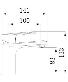 Смеситель FLAT 21367006 (для умывальника)