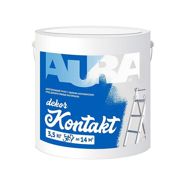 Грунтовка Aura Dekor Kontakt, 3,5кг 620x620 в Материке