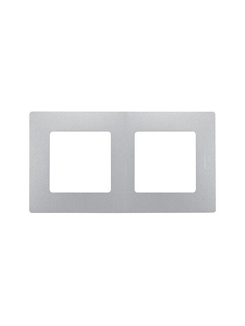 Рамка Legrand ETIKA 672552 2мест. алюмин. 495x660 Рамка Legrand ETIKA 672552 2мест. алюмин. 495x660 в Материке