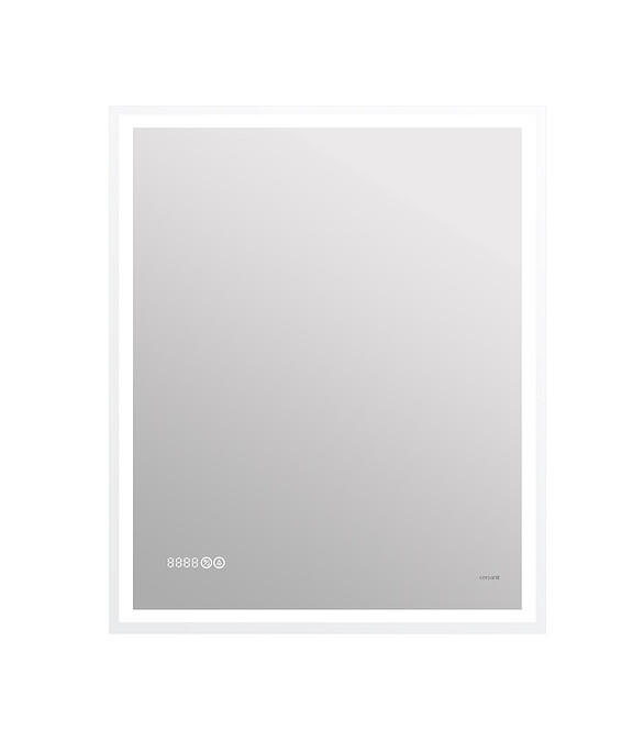 Зеркало LED 080 DESIGN PRO 700х850мм: LED-подсветка, антизапотеваниe, часы 586x674 Зеркало LED 080 DESIGN PRO 700х850мм: LED-подсветка, антизапотеваниe, часы 586x674 в Материке