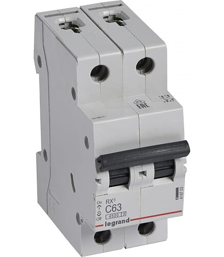 Выключатель автоматический LEGRAND RX3 2П 63A 438x503 в Материке - Вариант 2