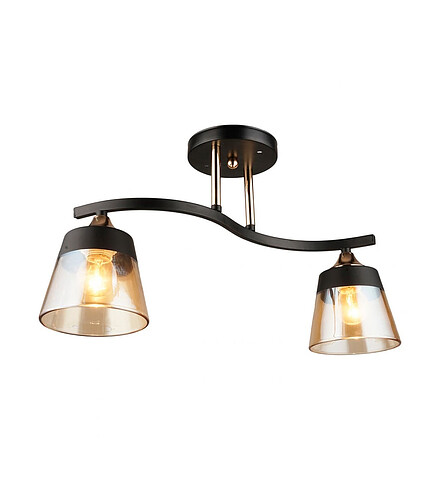Люстра IMEX MD.3772-2-S BK+FGD 60W/E27 438x503 в Материке