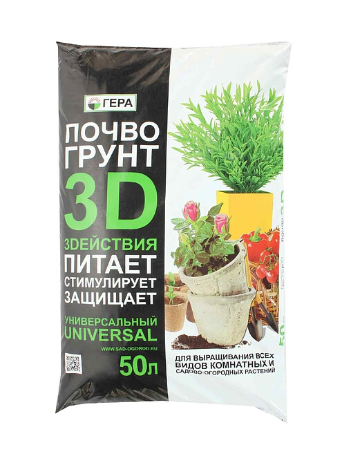 Грунт 3D/3D+ Универсальный (50л) 495x660 Грунт 3D/3D+ Универсальный (50л) 495x660 в Материке