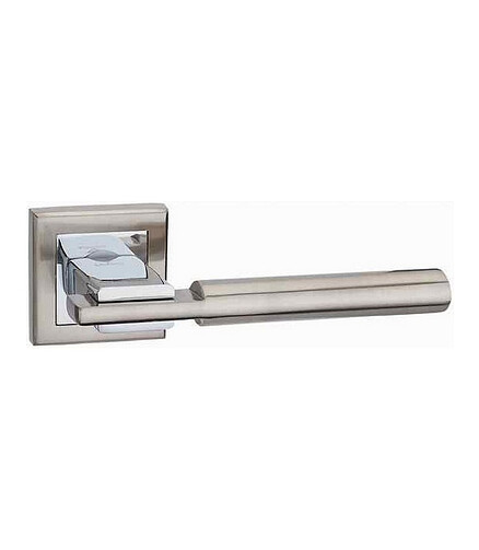 Ручка дверная LOCKIT СИЕНА AL (SN/PC), мат.хром/хром (уп=2шт) 438x503 в Материке