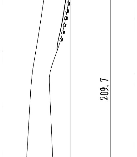 Лейка для душа LМ0411С, 68х273мм. 438x503 в Материке - Вариант 2
