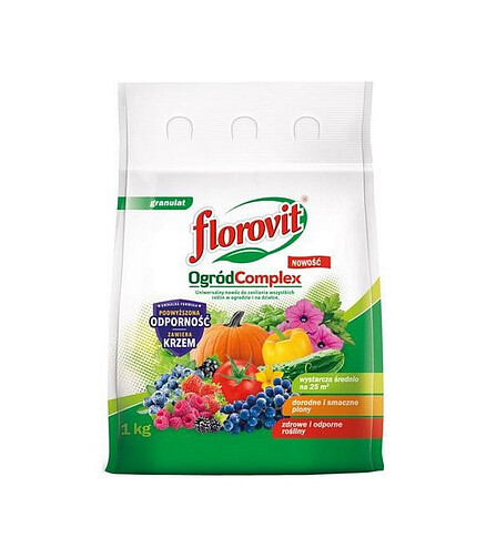 Удобрение FLOROVIT гранул. Универсальный сад Complex, мешок (1кг) 438x503 в Материке