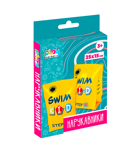 Нарукавники д/плавания надувные Playmarket 90224 (25х15см) ПВХ от 3-х лет 438x503 в Материке - Вариант 2