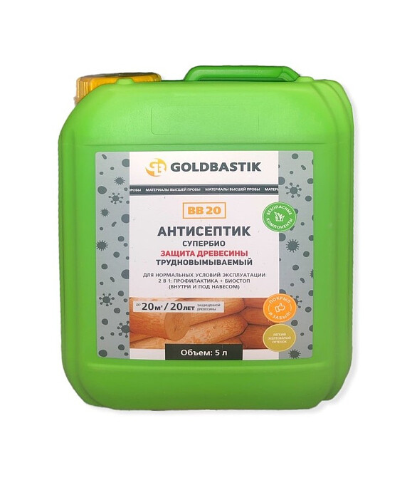 Антисептик GOLDBASTIK BB20 Супербио, 5л 586x674 Антисептик GOLDBASTIK BB20 Супербио, 5л 586x674 в Материке