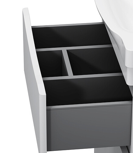 Тумба LIKE M80FSX0652WG 65см напольная белый-глянец 438x503 в Материке - Вариант 4