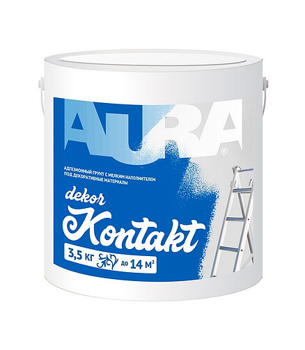 Грунтовка Aura Dekor Kontakt, 3,5кг 438x503 в Материке