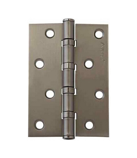 Петля дверная врезная универсальная AVERS 100*70*2,5-B4-GRF, графит (уп=2шт) 438x503 в Материке