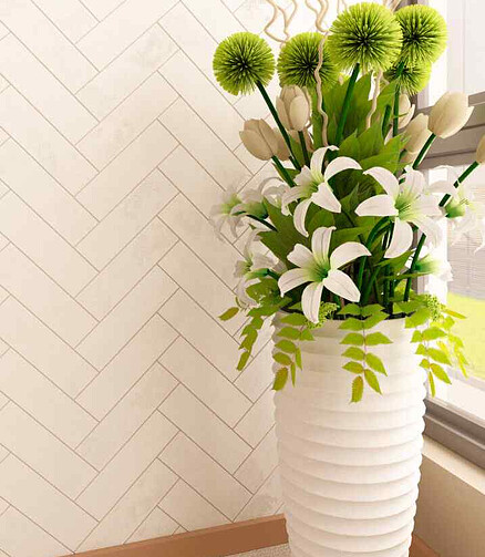Плитка фасадная Beryoza Ceramica МАТЕО 7,5x25см 0,79м2 цвет белый мат 438x503 в Материке