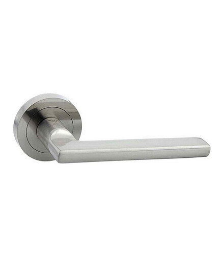 Ручка дверная LOCKIT СПЛИТ на кругл.розетке (уп=2шт) 438x503 в Материке