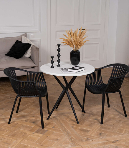Стул ESCALATE (53x54x75см) пластик черный PP0004B4 438x503 в Материке - Вариант 3