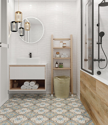 Керамогранит Cersanit DAISY 29,8х29,8 см 1,154 м2 цвет многоцветный пэчворк 438x503 в Материке