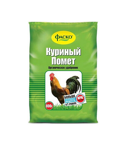 Удобрение Куриный Помет органическое (0,8кг) ФАСКО 438x503 в Материке