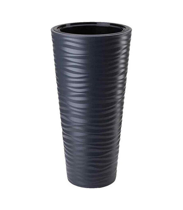Кашпо SAHARA Dunes Slim Round с вкладышем (29,5x56,5см) пласт. антрацит 2723-014 586x674 Кашпо SAHARA Dunes Slim Round с вкладышем (29,5x56,5см) пласт. антрацит 2723-014 586x674 в Материке