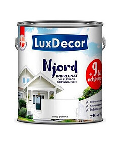 Краска LuxDecor Njord антисептик д/древесины Полярный снег 0,75л