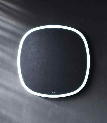 Зеркало FUNC M8FMOX0551WGS 55х55см: LED-подсветка, ИК-сенсор 438x503 в Материке - Вариант 2