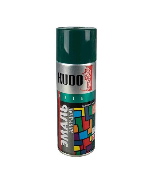 Эмаль аэроз. KUDO темно-зеленая, 520мл 495x660 Эмаль аэроз. KUDO темно-зеленая, 520мл 495x660 в Материке