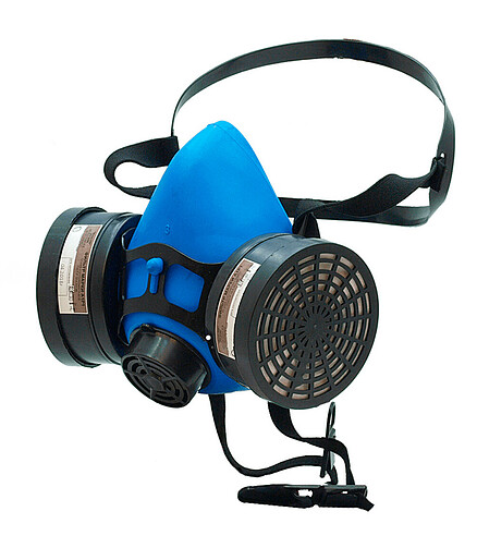 Полумаска ИСТОК 400 (РУ-60М) с фильтром A1B1P1 438x503 в Материке