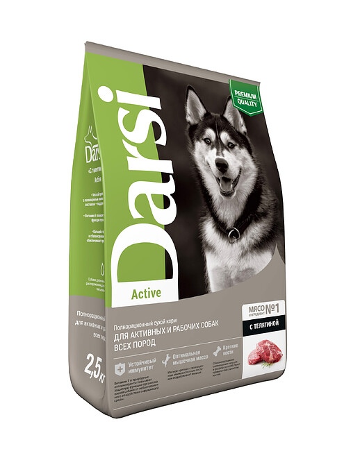 Корм для собак Darsi Active телятина (2,5кг) 495x660 Корм для собак Darsi Active телятина (2,5кг) 495x660 в Материке