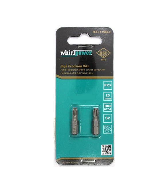 Бита WHIRLPOWER PZ3 25мм 2шт/уп. 586x674 в Материке