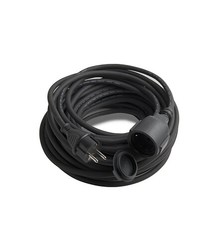 Удлинитель ELECTRALINE 01661 1роз. 20м с/з 3х1,5 IP44 438x503 в Материке