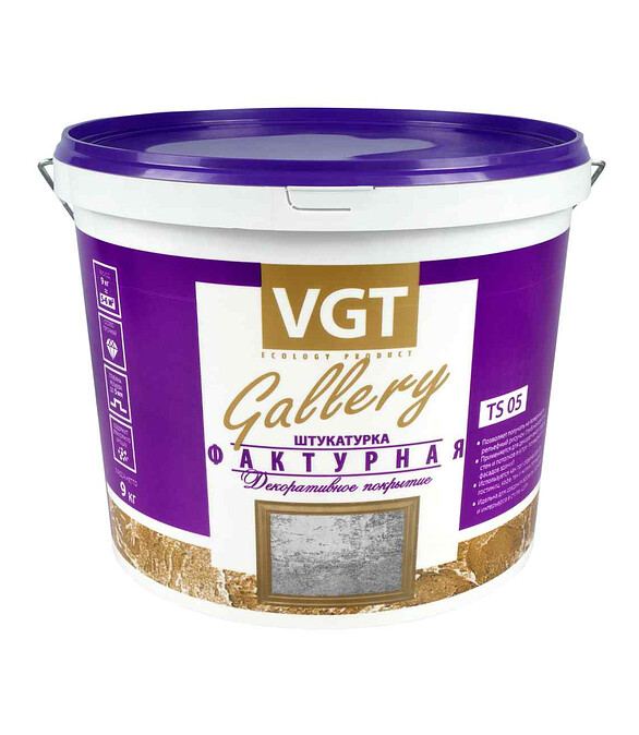 Штукатурка VGT Gallery Фактурная, 9кг 586x674 Штукатурка VGT Gallery Фактурная, 9кг 586x674 в Материке