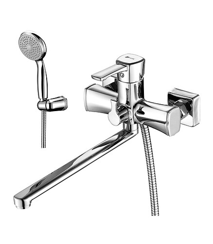 Смеситель EVITTA LM0551C (для ванны, длинный излив) 438x503 в Материке