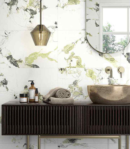 Плитка Geotiles YURA 33,3х55см 1,84м2 цвет green 438x503 в Материке