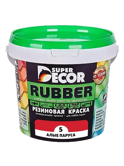Краска резиновая SUPER DECOR №05 Алые паруса, 1кг 495x660 Краска резиновая SUPER DECOR №05 Алые паруса, 1кг 495x660 в Материке