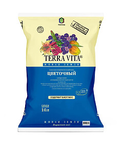 Грунт TERRA VITA ЖИВАЯ ЗЕМЛЯ Цветочный питательный (10л) 238x286 в Материке