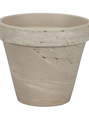 Горшок GRANIT Prosta (20x17см) терракота светло-серый T-001-036-18-P 238x286 в Материке