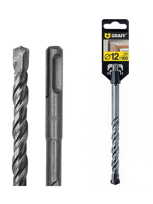 Сверло SDS+ GRAFF 12х100х160мм 495x660 Сверло SDS+ GRAFF 12х100х160мм 495x660 в Материке