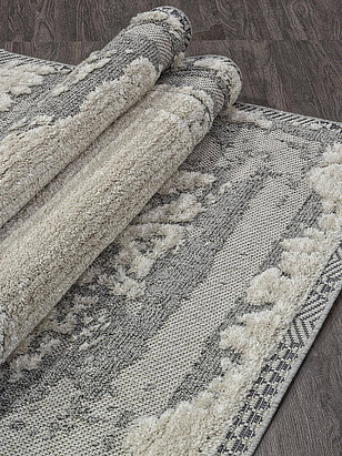 Ковер TUNIS 5758A White/L.Grey 152*230 238x286 в Материке - Вариант 3