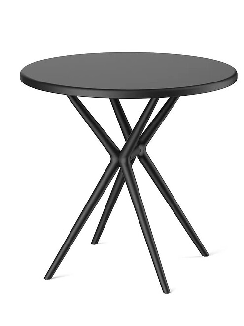 Стол TEORI T3 круглый (80x80x75) пластик черный PP9903B 495x660 Стол TEORI T3 круглый (80x80x75) пластик черный PP9903B 495x660 в Материке