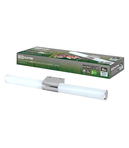 Светильник настенно-потолочный Камбрия-1 светодиод. 6W/4000К/IP44 хром 438x503 в Материке - Вариант 2