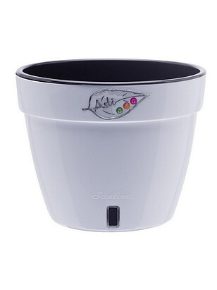 Кашпо ASTI с автополивом (14,5x12см) пластик белый AST14WHT/BL 238x286 в Материке