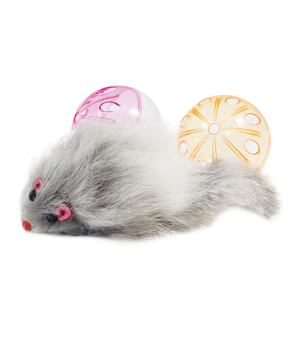 Набор игрушек для кошек Triol "Мышь, 2 мяча" (d4,5/5,5 см) 586x674 Набор игрушек для кошек Triol "Мышь, 2 мяча" (d4,5/5,5 см) 586x674 в Материке