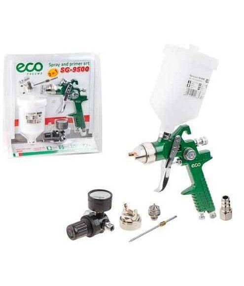 Краскораспылитель ECO SG-9500 1,4/1,7мм 0,6л верх. с манометром 495x660 Краскораспылитель ECO SG-9500 1,4/1,7мм 0,6л верх. с манометром 495x660 в Материке