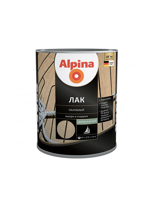 Лак Alpina алкидн.палубный шелковисто-матовый, 0,75л 495x660 Лак Alpina алкидн.палубный шелковисто-матовый, 0,75л 495x660 в Материке