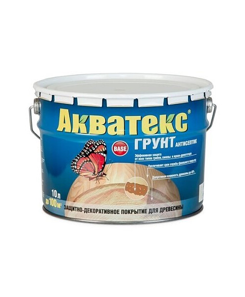 Грунт-антисептик Акватекс, 9л 495x660 Грунт-антисептик Акватекс, 9л 495x660 в Материке