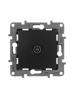 Розетка ТВ Legrand ETIKA 672651 антрацит 238x286 в Материке